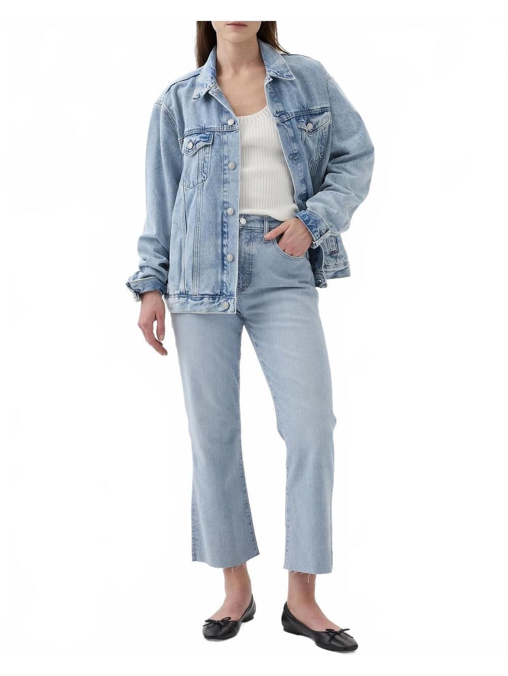 Gap Short High Rise Kick Fit Jeans Light Indigo NWT 27 / 4 Short